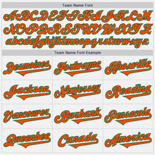 Load image into Gallery viewer, Custom White Orange-Kelly Green Authentic Two Tone Baseball Jersey