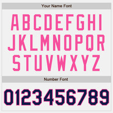 Load image into Gallery viewer, Custom White Navy-Pink Authentic Two Tone Baseball Jersey