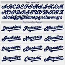 Load image into Gallery viewer, Custom White Navy-Gray Authentic Two Tone Baseball Jersey