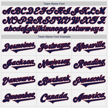 Load image into Gallery viewer, Custom White Navy-Crimson Authentic Two Tone Baseball Jersey