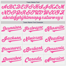 Load image into Gallery viewer, Custom White Pink Authentic Two Tone Baseball Jersey