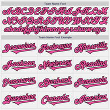 Load image into Gallery viewer, Custom White Pink-Black Authentic Two Tone Baseball Jersey