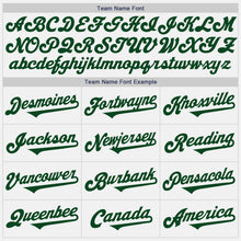 Load image into Gallery viewer, Custom White Green Authentic Two Tone Baseball Jersey