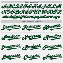 Load image into Gallery viewer, Custom White Green-Gray Authentic Two Tone Baseball Jersey