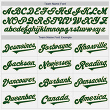 Load image into Gallery viewer, Custom White Green-Cream Authentic Two Tone Baseball Jersey
