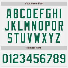 Load image into Gallery viewer, Custom White Kelly Green Authentic Two Tone Baseball Jersey