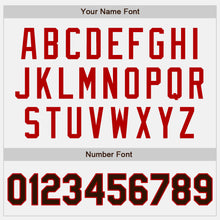 Load image into Gallery viewer, Custom White Brown-Red Authentic Two Tone Baseball Jersey