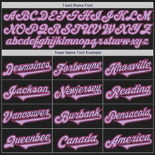 Load image into Gallery viewer, Custom Black Light Purple-Pink Authentic Two Tone Baseball Jersey
