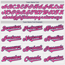 Load image into Gallery viewer, Custom White Light Blue Black-Pink Authentic Two Tone Baseball Jersey