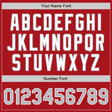 Load image into Gallery viewer, Custom Red Gray-White Authentic Two Tone Baseball Jersey