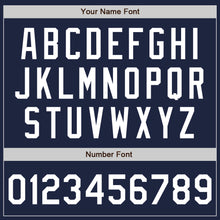 Load image into Gallery viewer, Custom Navy White Authentic Two Tone Baseball Jersey