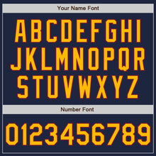 Load image into Gallery viewer, Custom Navy Gold-Crimson Authentic Two Tone Baseball Jersey