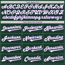 Load image into Gallery viewer, Custom Green White-Purple Authentic Two Tone Baseball Jersey