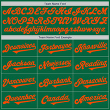 Load image into Gallery viewer, Custom Kelly Green Orange Authentic Two Tone Baseball Jersey