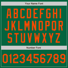Load image into Gallery viewer, Custom Kelly Green Orange Authentic Two Tone Baseball Jersey
