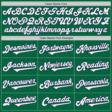 Load image into Gallery viewer, Custom Kelly Green White-Navy Authentic Two Tone Baseball Jersey