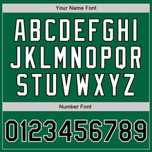 Load image into Gallery viewer, Custom Kelly Green Black-White Authentic Two Tone Baseball Jersey