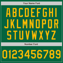 Load image into Gallery viewer, Custom Kelly Green Gold Authentic Two Tone Baseball Jersey