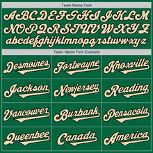 Load image into Gallery viewer, Custom Kelly Green Cream-Black Authentic Two Tone Baseball Jersey