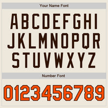 Load image into Gallery viewer, Custom Cream Orange-Brown Authentic Two Tone Baseball Jersey
