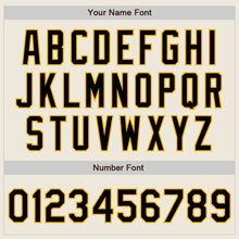 Load image into Gallery viewer, Custom Cream Black-Gold Authentic Two Tone Baseball Jersey