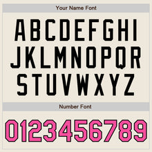 Load image into Gallery viewer, Custom Cream Pink-Black Authentic Two Tone Baseball Jersey