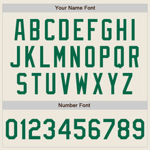 Load image into Gallery viewer, Custom Cream Kelly Green Authentic Two Tone Baseball Jersey