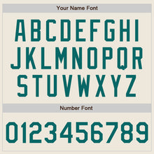 Load image into Gallery viewer, Custom Cream Teal Authentic Two Tone Baseball Jersey