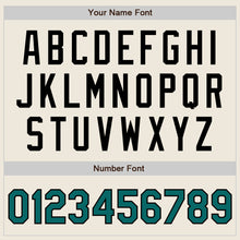 Load image into Gallery viewer, Custom Cream Teal-Black Authentic Two Tone Baseball Jersey