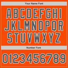 Load image into Gallery viewer, Custom Orange Steel Gray-White Authentic Two Tone Baseball Jersey