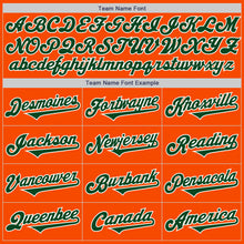 Load image into Gallery viewer, Custom Orange Green-White Authentic Two Tone Baseball Jersey