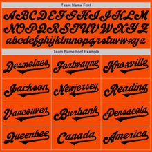 Load image into Gallery viewer, Custom Orange Black Authentic Two Tone Baseball Jersey