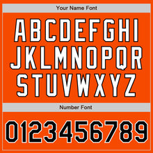 Load image into Gallery viewer, Custom Orange Black-White Authentic Two Tone Baseball Jersey
