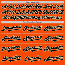 Load image into Gallery viewer, Custom Orange Black-Cream Authentic Two Tone Baseball Jersey