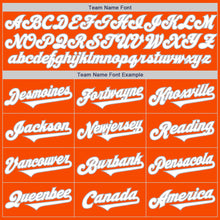 Load image into Gallery viewer, Custom Orange White-Gray Authentic Two Tone Baseball Jersey