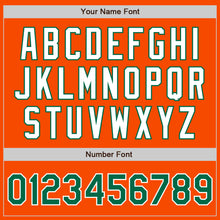 Load image into Gallery viewer, Custom Orange Kelly Green-White Authentic Two Tone Baseball Jersey