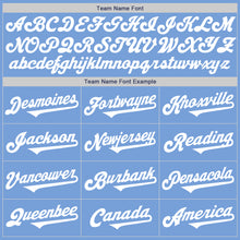 Load image into Gallery viewer, Custom Light Blue White Authentic Two Tone Baseball Jersey