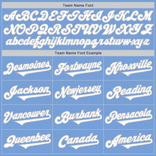 Load image into Gallery viewer, Custom Light Blue White-Gray Authentic Two Tone Baseball Jersey