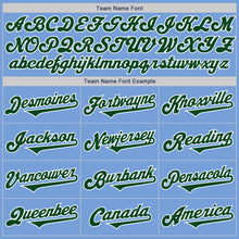 Load image into Gallery viewer, Custom Light Blue Green-White Authentic Two Tone Baseball Jersey