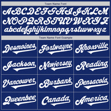 Load image into Gallery viewer, Custom Royal White Authentic Two Tone Baseball Jersey