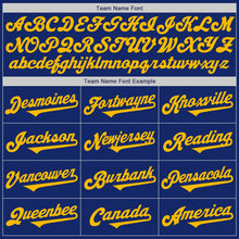 Load image into Gallery viewer, Custom Royal Gold Authentic Two Tone Baseball Jersey
