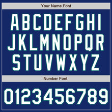 Load image into Gallery viewer, Custom Royal White-Teal Authentic Two Tone Baseball Jersey