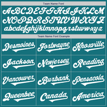 Load image into Gallery viewer, Custom Teal White Authentic Two Tone Baseball Jersey