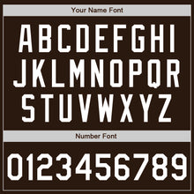 Load image into Gallery viewer, Custom Brown White Authentic Two Tone Baseball Jersey