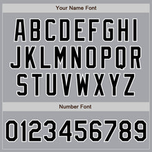 Load image into Gallery viewer, Custom Gray Black-White Authentic Two Tone Baseball Jersey