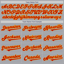 Load image into Gallery viewer, Custom Gray Red-Gold Authentic Two Tone Baseball Jersey