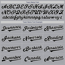 Load image into Gallery viewer, Custom Gray Black-White Authentic Two Tone Baseball Jersey