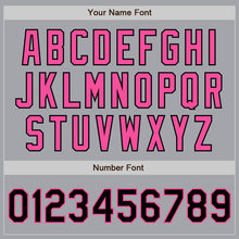 Load image into Gallery viewer, Custom Gray Black-Pink Authentic Two Tone Baseball Jersey