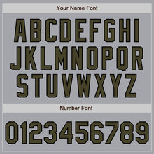 Load image into Gallery viewer, Custom Gray Olive-Black Authentic Two Tone Baseball Jersey