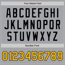 Load image into Gallery viewer, Custom Gray Gold-Black Authentic Two Tone Baseball Jersey
